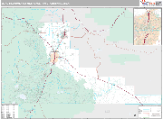 Bend-Redmond Wall Map Premium Style